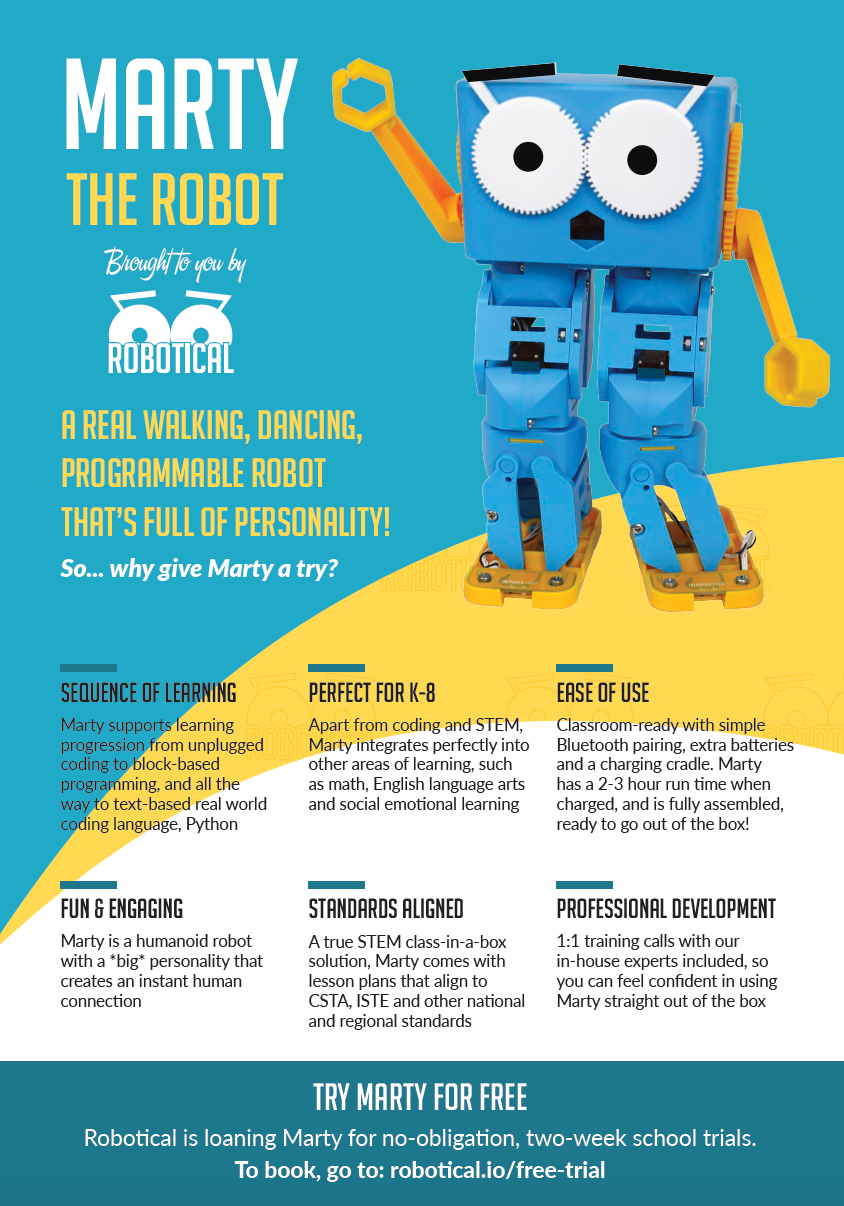 Marty the Robot - infosheet